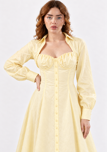 Butter Bloom Shirt Dress