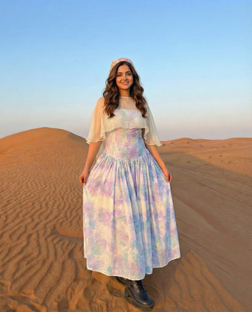 Sunveil Cape Dress