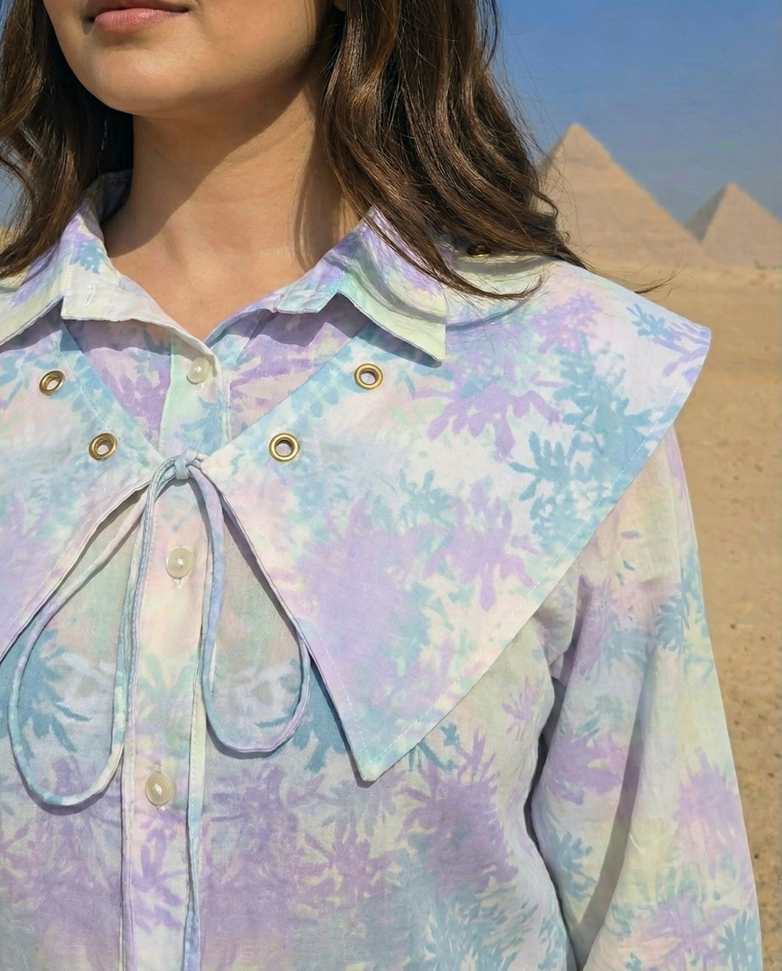 Nefra Eyelet Cape Co-ord